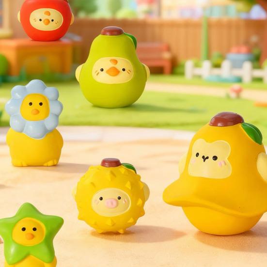 Фруктовая Собака Животное Игрушка-Пищалка Устойчивая к Укусам Снятие Скуки Пищащая Интерактивная Латексная Игрушка Маленькие Средние Большие Собаки Игрушка для Прорезывания Зубов Очистка Зубов