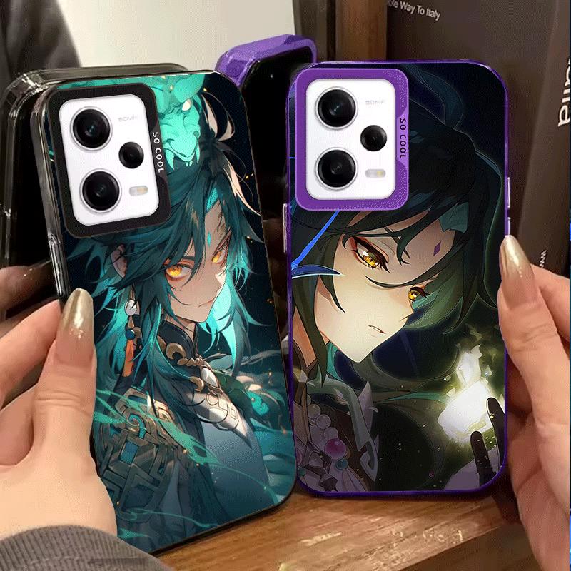 Мягкий чехол для телефона Genshin Impact Сяо для Xiaomi Redmi Note 13 14 15 Pro Plus 12S 12 11S 11 11T 10S 10 Ударопрочный чехол Задняя крышка