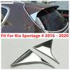 Для Kia Sportage 4 2016 2017 2018 АБС-Хром Спойлер Заднего Стекла Боковое Крыло Треугольная Накладка Декоративная Внешняя Накладка