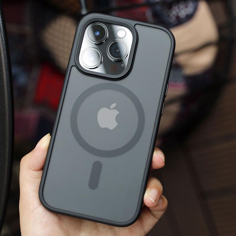 Роскошный магнитный чехол для телефона Magsafe с беспроводной зарядкой для IPhone 14 13 12 11 Pro Max Plus, прозрачный матовый противоударный чехол