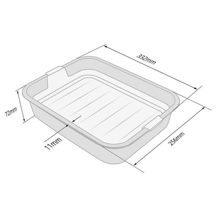 BAC À LITIÈRE Toilette pour petits animaux - Gris - Petite litière pour chats