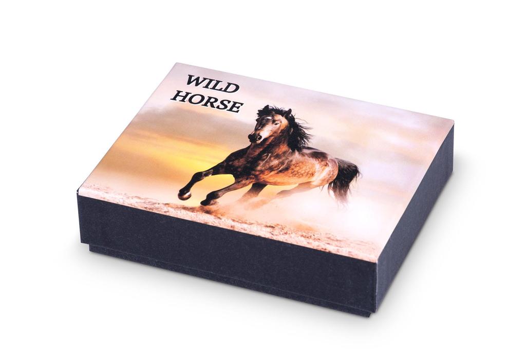 Portfel Męski Skórzany Z Zapięciem Wild Horse Rfid Czarny