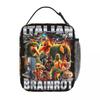Blueberrinni Octopussini Итальянский Мем Мозговая Гниль Сумка для Ланча Повседневный Ланч-бокс Портативная Сумка-тоут на Молнии Сумки для Еды Дизайнерская Сумка-холодильник
