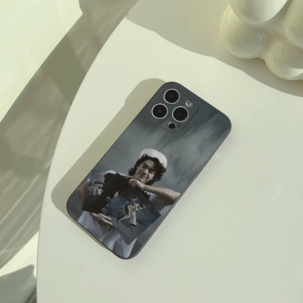 Популярный молодой певец C-Conan-G- Серый чехол для телефона для iPhone 17,16,15,14,13,12,11 Pro Max,16Plus,XS Мягкий черный чехол
