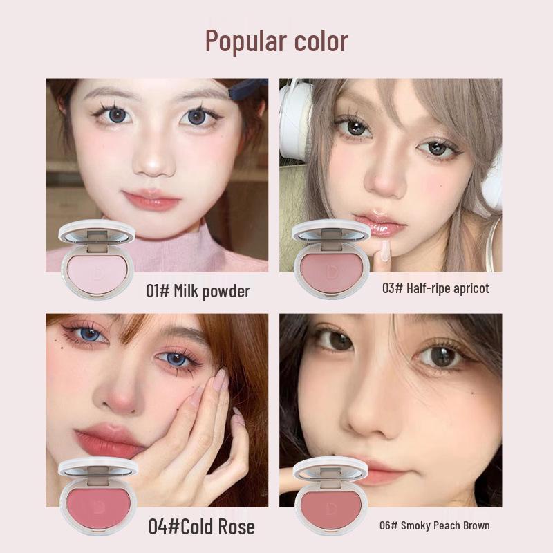 Монохромная палетка для хайлайтера и контуринга: Румяна, Тени для век, Фиксирующая пудра, Крем - Все в одном