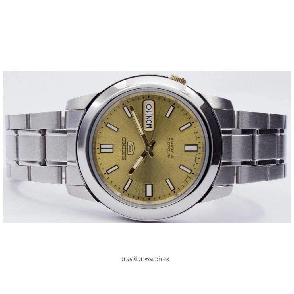 Seiko 5 автоматических мужских часов с 21 камнем японского производства SNKK13J1