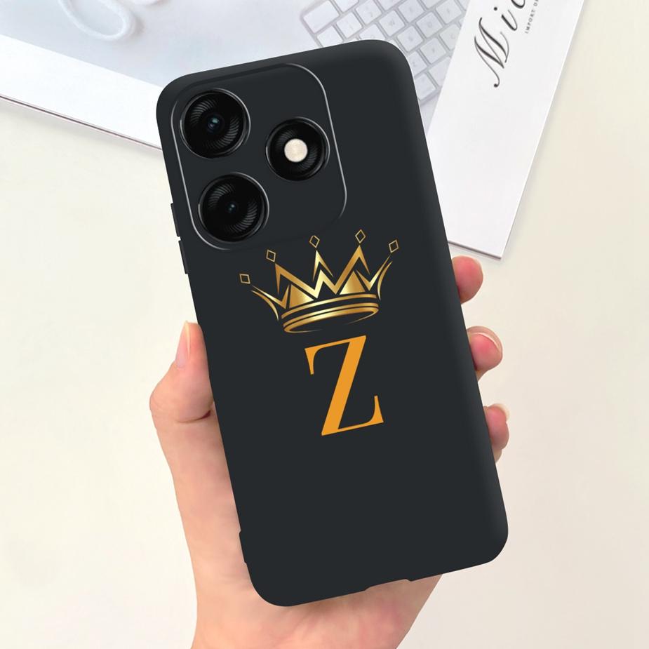 Чехол для Tecno Spark 20 Чехол Spark 20C Милая Корона Буквы Чехол Мягкий Силиконовый Чехол для Телефона Для Tecno Spark 20 Pro Spark20 C Fundas Capa