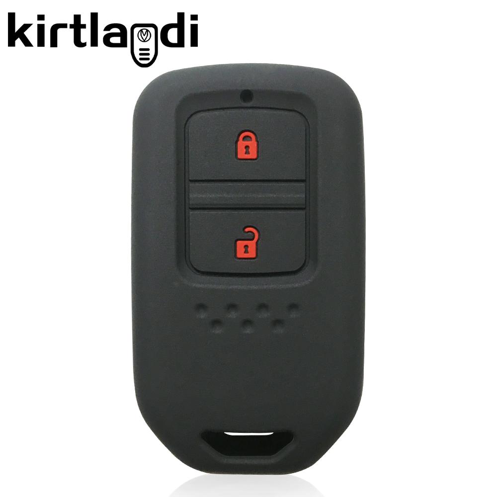 Силиконовый чехол для дистанционного ключа автомобиля Honda Fit Lucky Vezel City Civic Jazz BRV BR-V HRV HR-V Shuttle GP8 Shell Holder Keychain