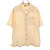 L.L.BEAN Short Sleeve Open Collar Shirt L Pale Orange Outdoors Men's Used