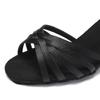 Latin Dance Shoes Women's Satin Standard Salsa Heeled 3 Inchs