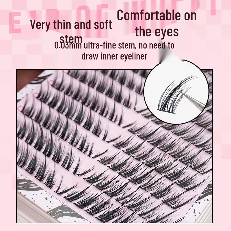 Серия «Лиса» Древний стиль Большая емкость Накладные ресницы - Натуральные, Наклонные, Эффект «Лисий глаз» для начинающих