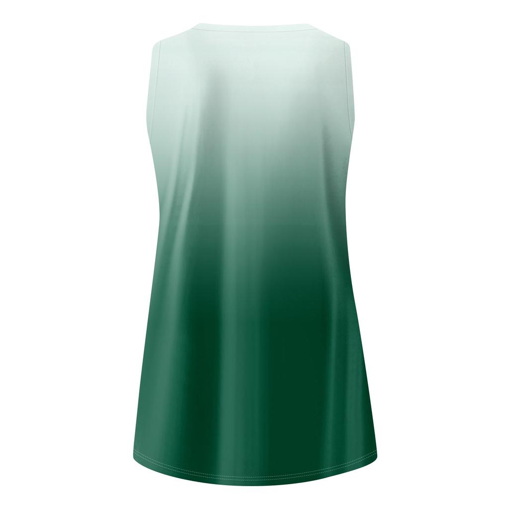 Women's Girl Tank Top Gradient Print Casual Top Tank Tops For Women Loose Fit Sleeveless Tops Flowy