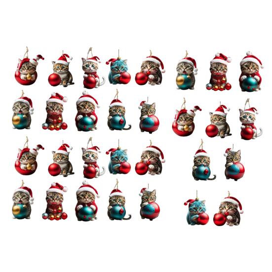 Рождественские лошадиные украшения 2D акриловые винтажные лошади рождественская елка подвесное украшение западная тема животные украшения для рождественской елки домашний декор