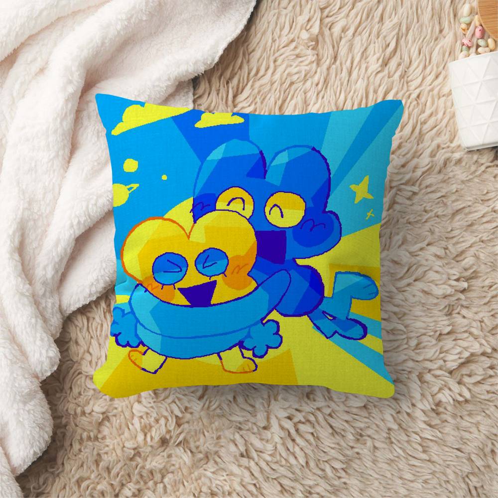 Funny Anime BFDI Cushion Cover Polyester Sofa Cushions Decorative Throw Pillows Home Decoration Pillowcover
