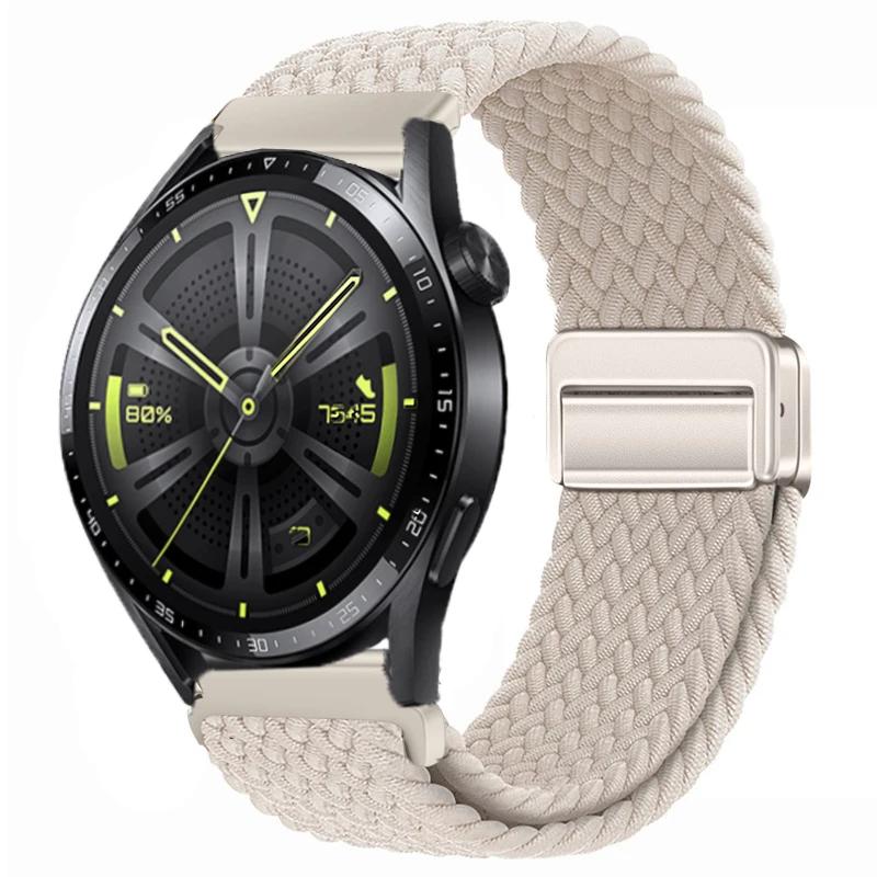 22 мм 20 мм Плетеный нейлоновый ремешок для Huawei Watch 4/3/GT4-3 Samsung Watch 6/5/4/3 Тканевый браслет Наручный ремешок Amazfit GTR 4/GTS4