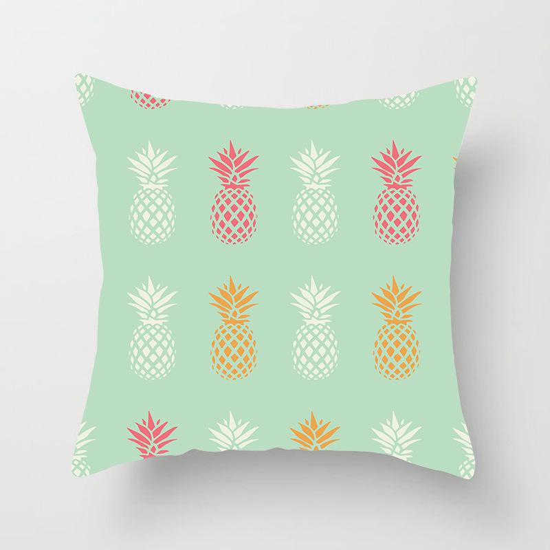 Home Supplies Cute Pastoral Cactus Print Pillow Cover Sofa Cushion Cover