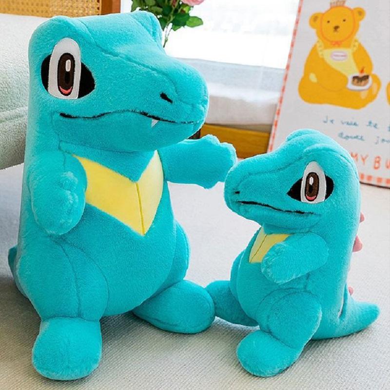 30-80cm Cute Blue Crocodile Plush Toy Doll Pillow Soft Stuffed Animal Comfort Gift For Kids Birthday