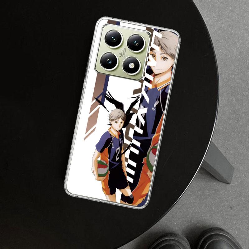 Чехол для телефона Anime Haikyuu Школьный волейбол для Xiaomi Redmi Note 15 14 13 12 11 Pro Plus 14S 12S 11S 11T 11E 10S 10 На заказ