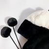 Cute Panda Bomber Hats Trend Ins Design Plush Ear Protection Aviator Hat Autumn Winter Street Velvet Lovely Warm Hat