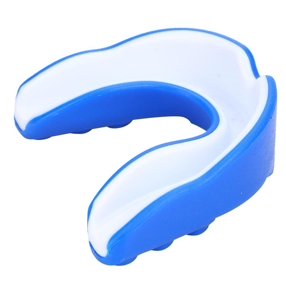 EVA Adult Mouth Guard Teeth Tooth Protector Boxing Accessory Blue & White