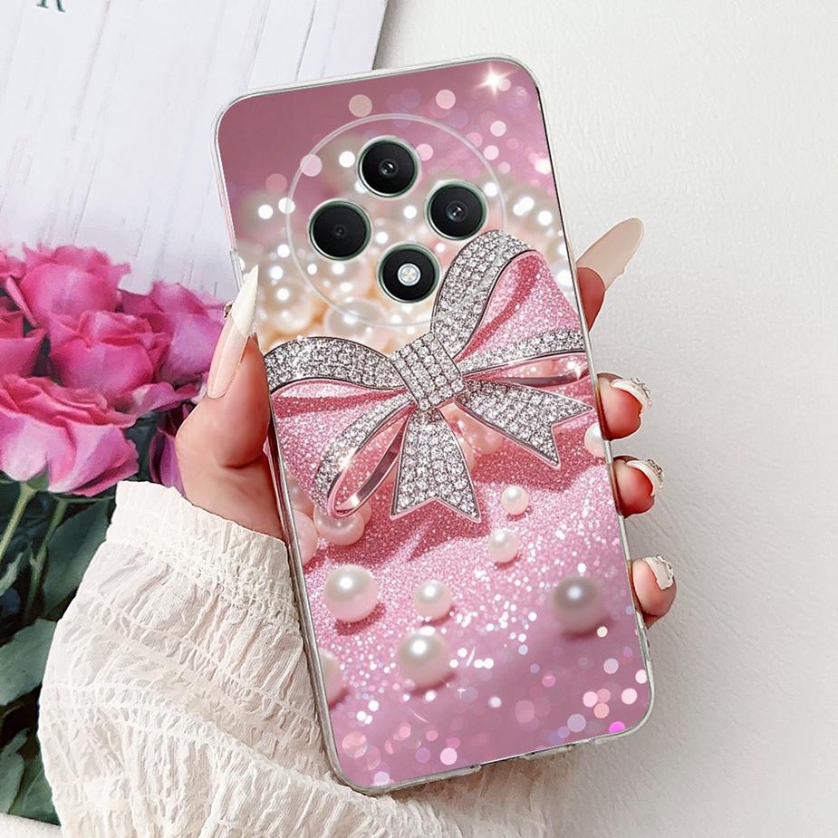 Чехол для Oppo Reno 12F 5G Reno12 FS CPH2637 Цветы Расписная Крышка Мягкий Силиконовый Чехол Для Oppo Reno12 F 4G Reno12F Корпус