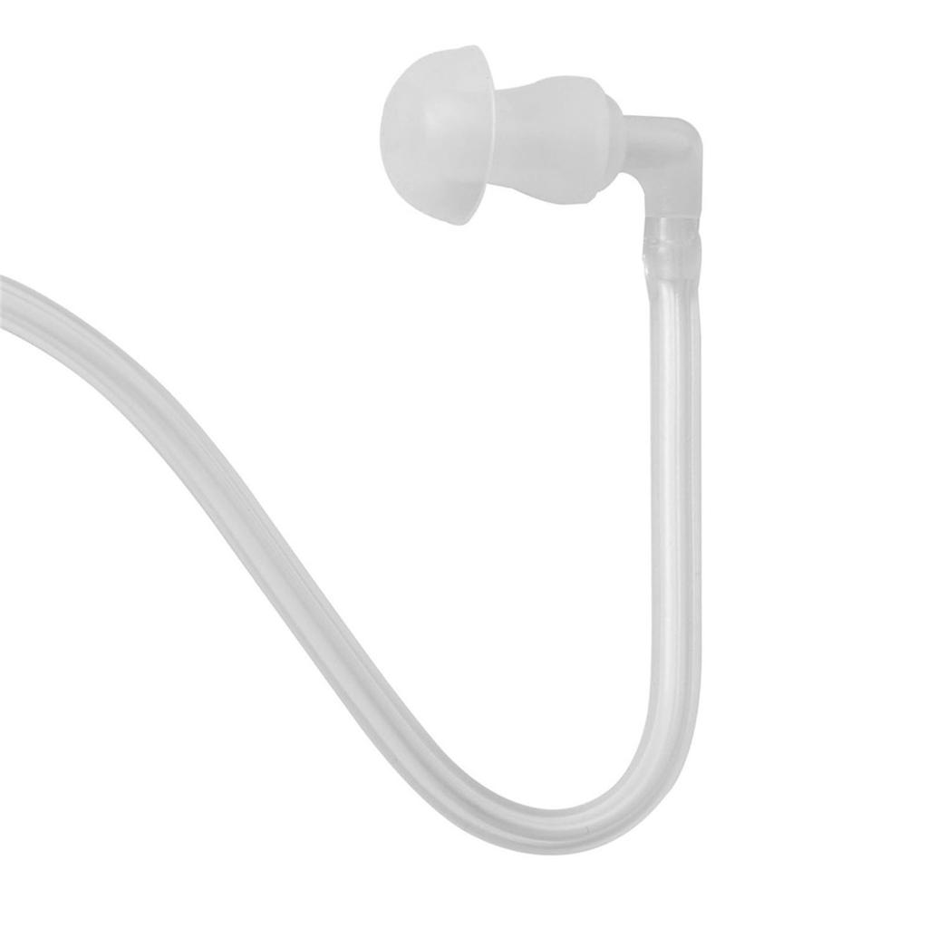 2 Pin   Acoustic Tube Earphone, Tube Earphone with 360 degrees  Rotating Clips and PTT Microphone, Red Light for Two Way Radio Wakie Talkie