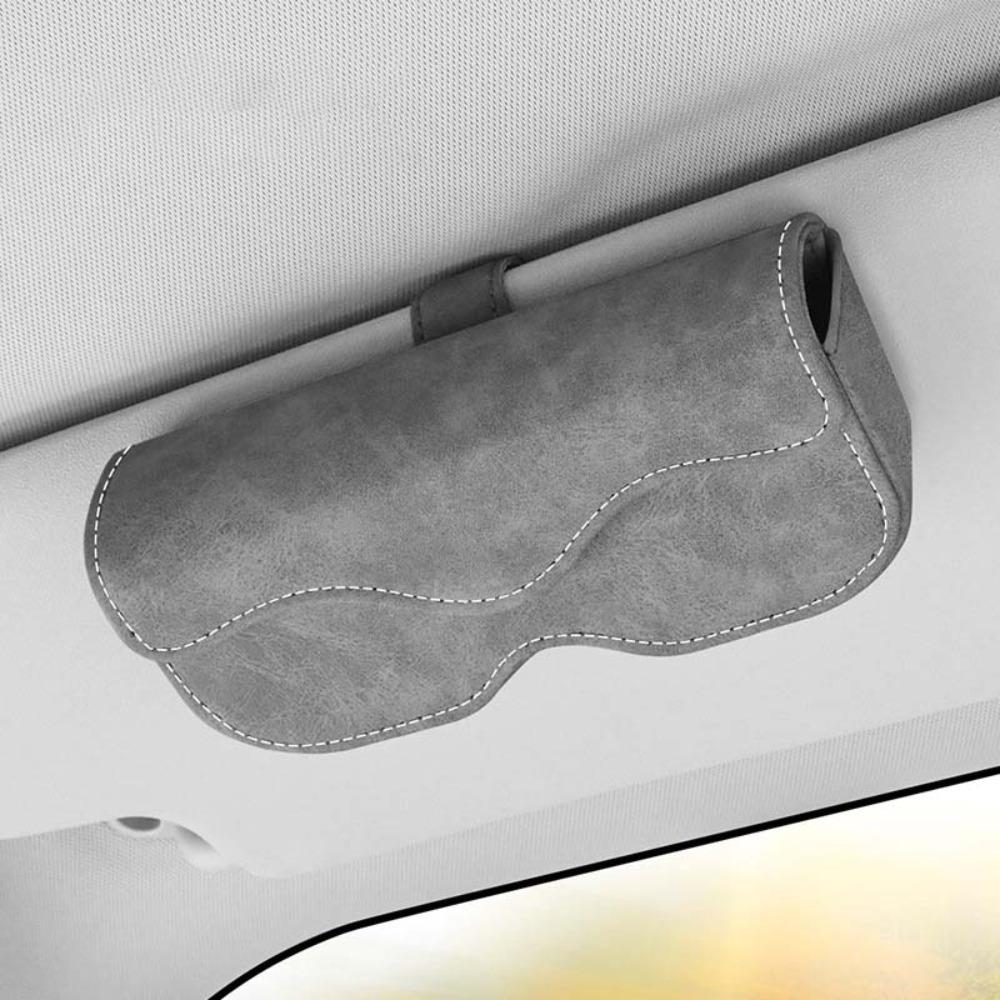 Anti-Scratch Car Eyeglasses Case Scratch Resistant Eyeglasses Holder Driving Accessory