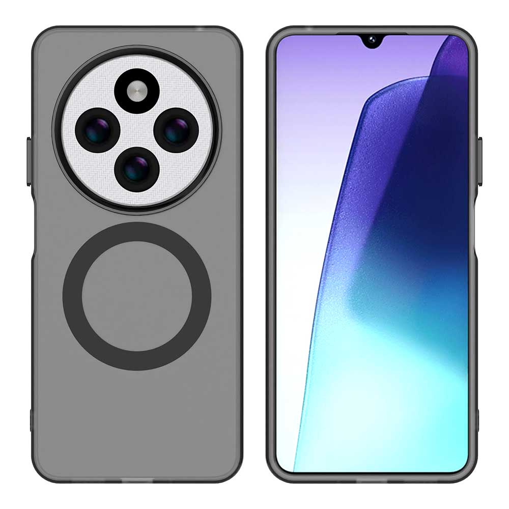 Матовый чехол Magsafe для телефона Xiaomi Redmi 14C Магнитная беспроводная зарядка для Xiaomi Redmi 14R Противоударная задняя крышка