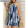 Женская мода Лето Весна без рукавов со средней талией Свободные повседневные платья