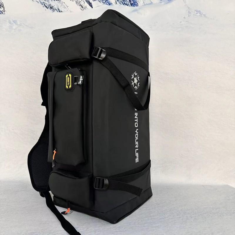 Snow Skiing Backpack With Wet/Dry Compartment External Ski Board Mount Dual-Use Shoulder Hand Carry Skis Boots Jacket