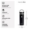 Cascade Wide Mouth 20oz (591ml) Stainless Steel Water Bottle (Official Japanese Product)