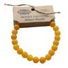 Honey Crystal Beaded Stretch Bracelet 8mm