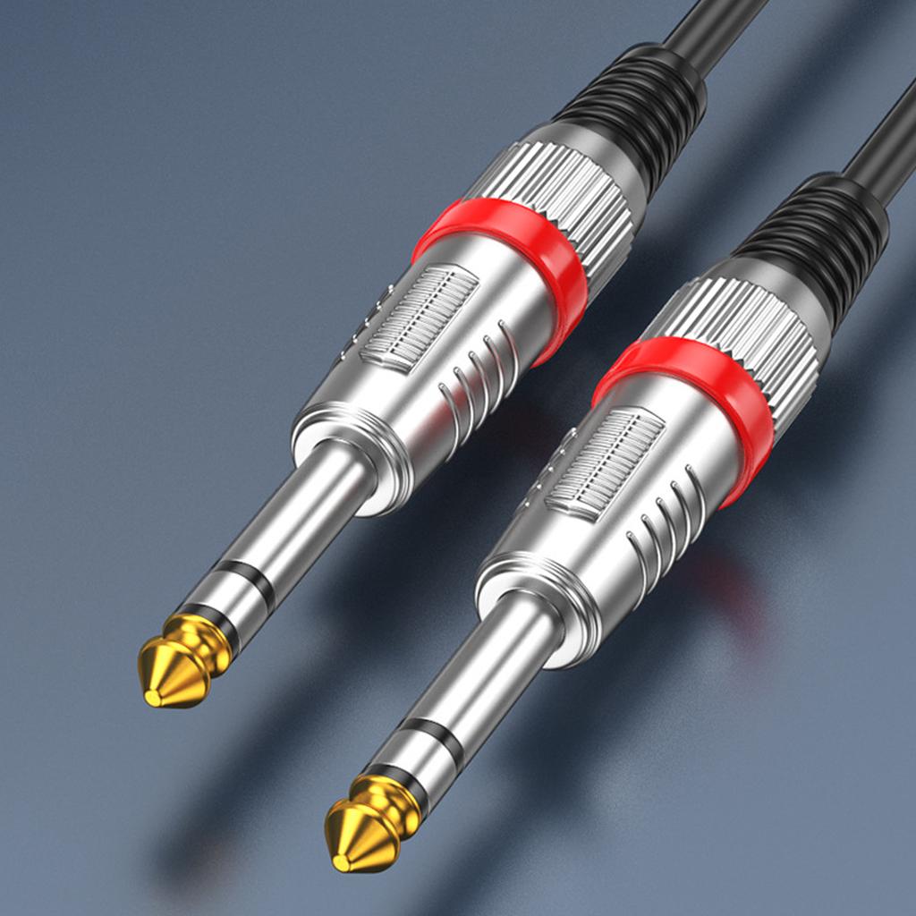 Профессиональный 6,35 мм мужской-мужской стерео аудио кабель усилитель гитарный соединительный шнур для усилителей микшеров гитар