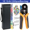 Ferrule Crimping Tool Self-Adjusting Hexagonal Wire Crimper Plier for AWG23-7(0.25-10mm²) Ratchet Wire Crimping Tool YE 10-6
