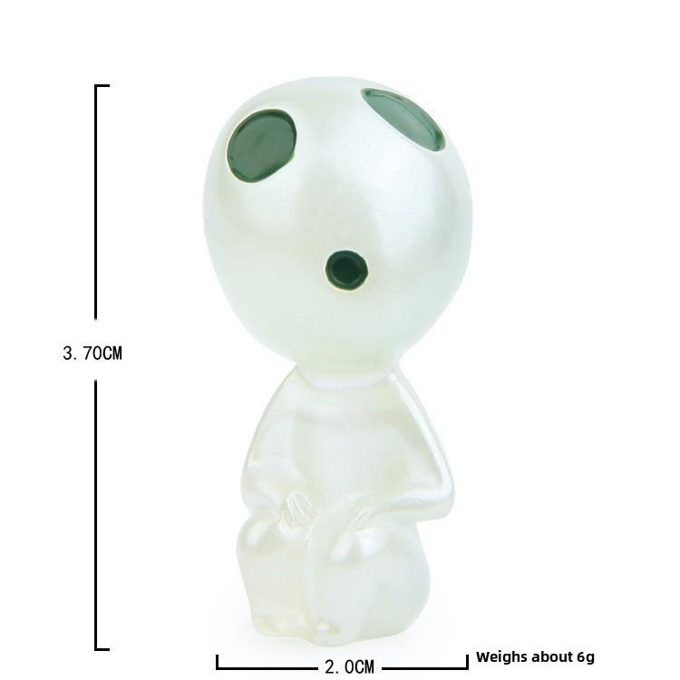 Cute Cartoon Sitting Posture Standing Elf With Night Light Function Mini Modelfor Office Desk And Collection Use