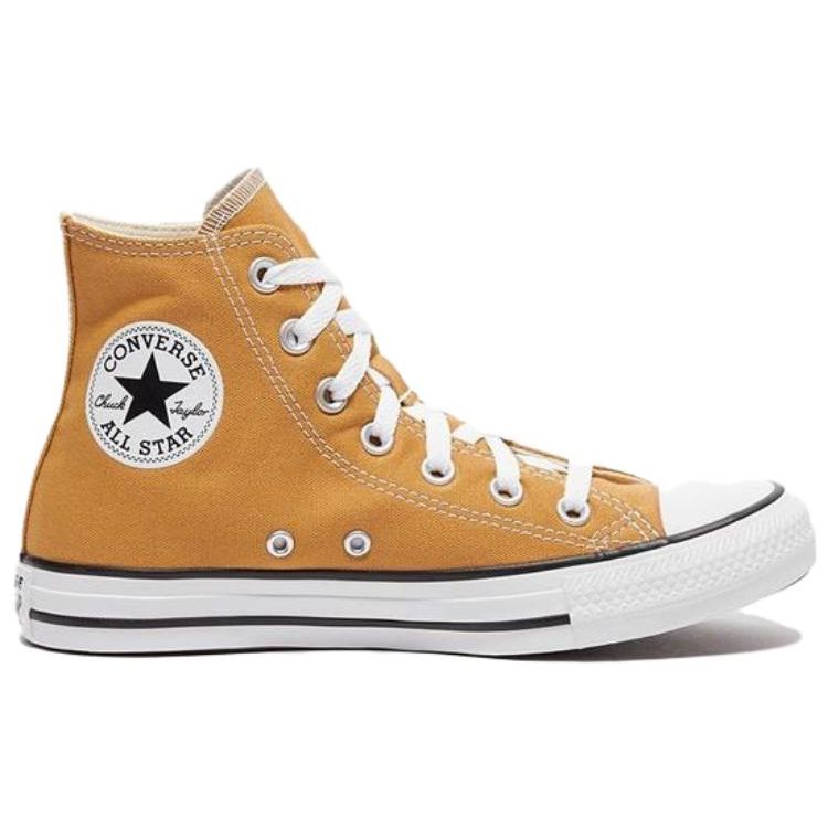 Converse Кеды унисекс Chuck Taylor All Star Classic с высоким верхом из канваса, желто-белые A02785C