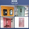 Steel Double Leaf Airtight Fireproof Door for Hospitals and Dust-Free Workshops