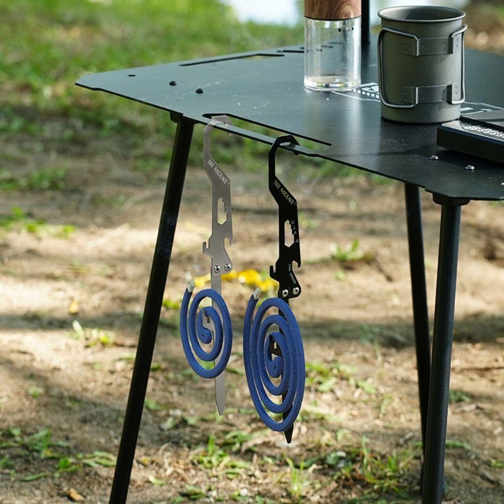 Creative Tent Ground Stakes Portable Folding Tent Stakes Mosquito Coil Holder Camping Accessories
