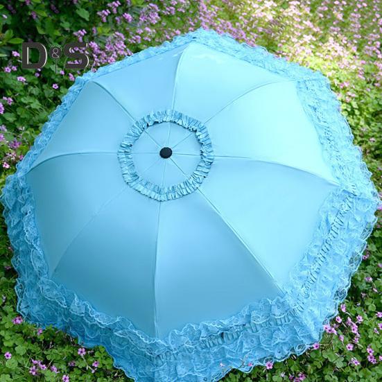Кружевной складной зонт, портативный, солнцезащитный, с защитой от ультрафиолета, ветрозащитный, легкий, водонепроницаемый, дорожный, мини-зонт от солнца и дождя, карманный зонт