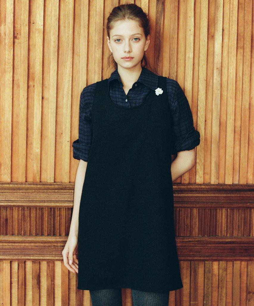 Love Us You Lamb Wool Mini Dress (Charcoal)