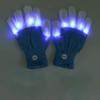 New 1 Pair LED Flashing Magic Gloves Colorful Finger Glowing Glove for Winter Festival