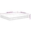 VidaXL Matelas à ressorts ensachés moyen 160x200 cm 372818