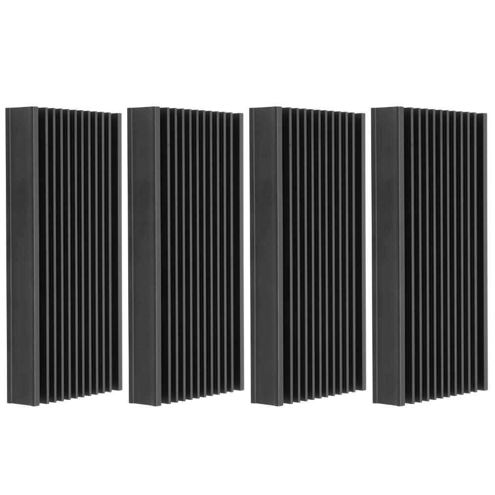 4Pcs 100*50*12.7mm Heat Sink Aluminum Heat Sink Chip Aluminum Heat Sink Circuit Board