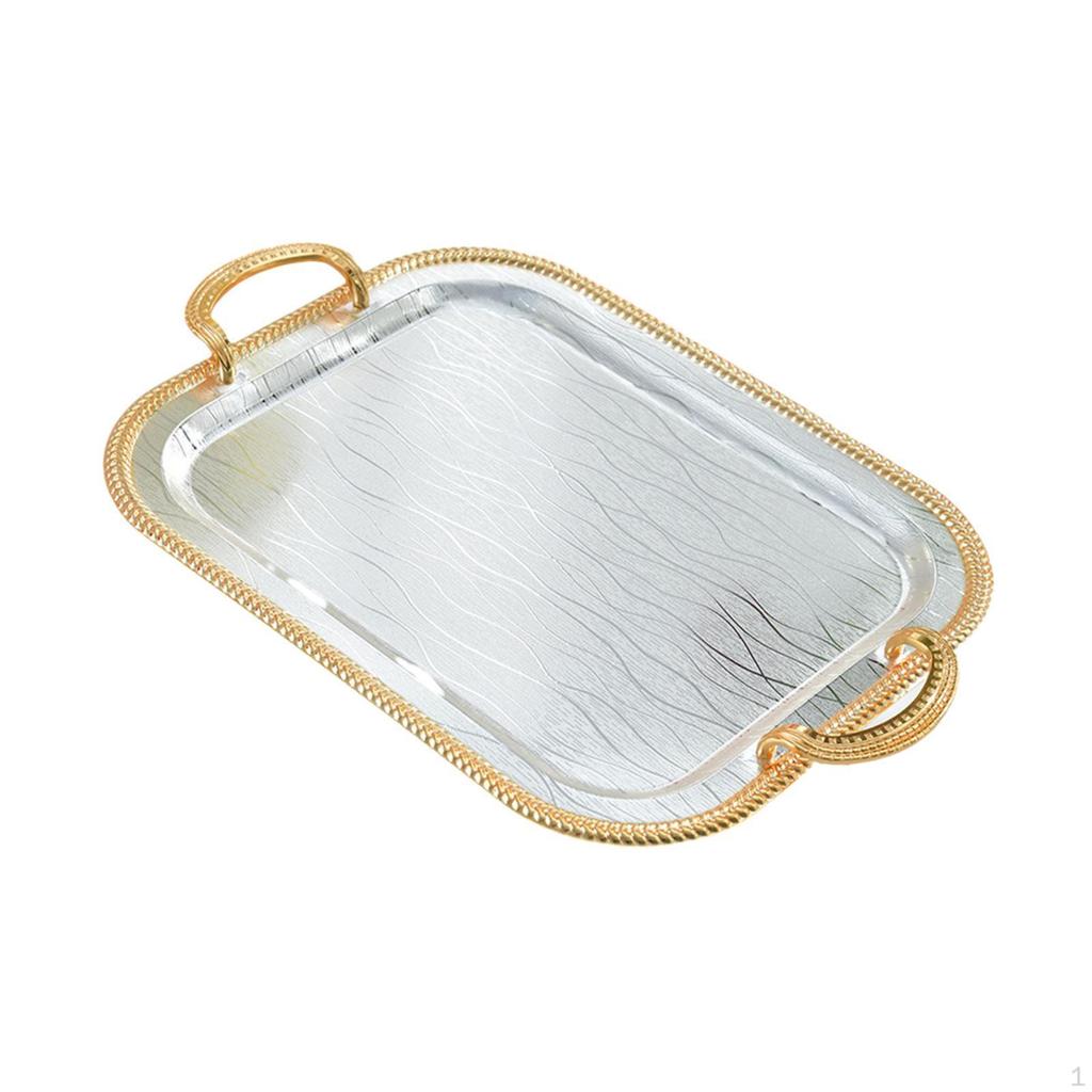 Поднос для сервировки, декоративный многоцелевой элегантный держатель для чайной чашки, ювелирные изделия для кухни, туалета