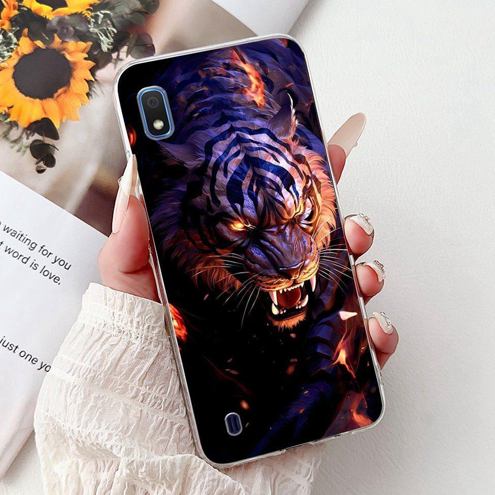 Прозрачный чехол для Samsung A10 SM-A105F Милые модные цветы Нарисованная задняя крышка Для телефона Samsung Galaxy A10 A105G A105M A105FN