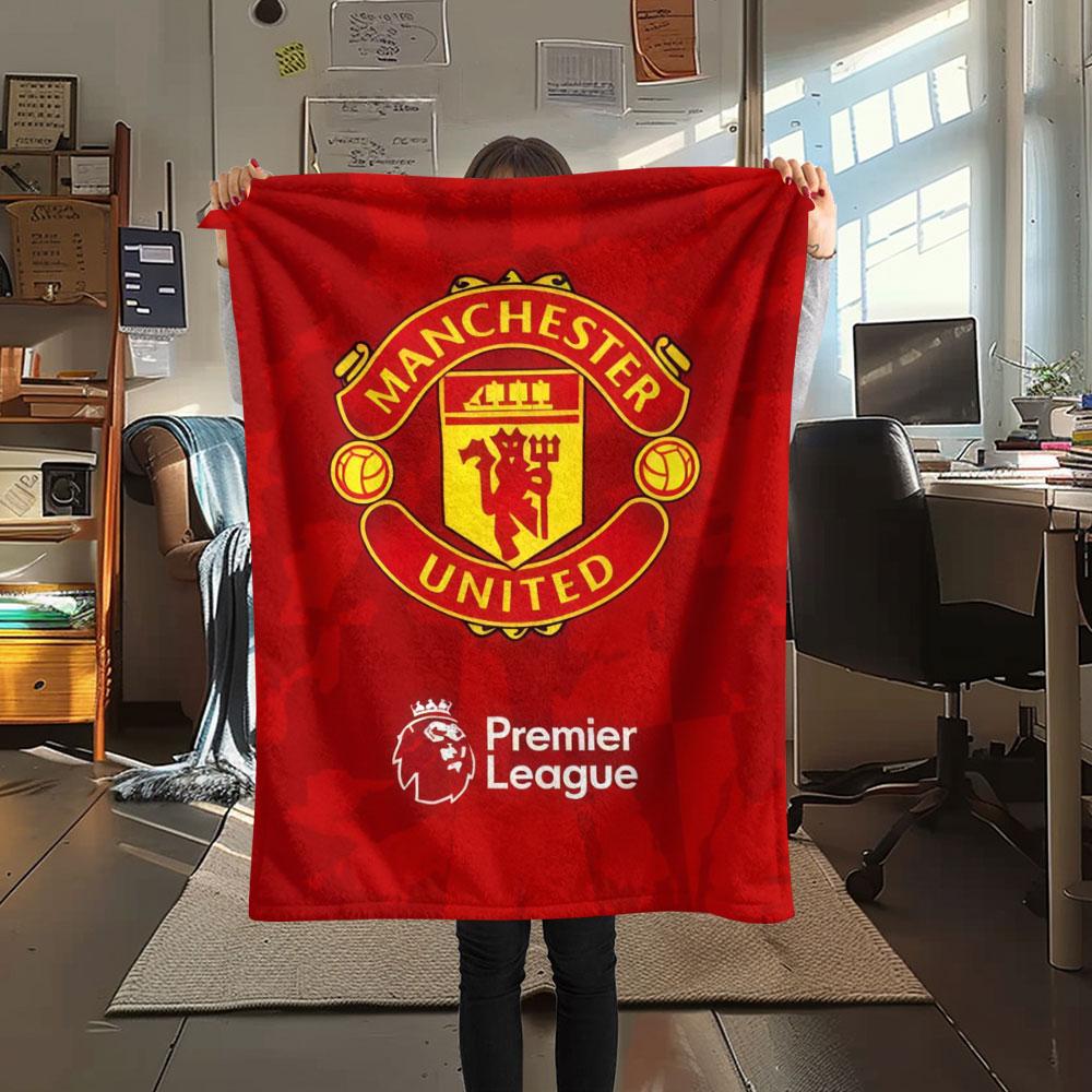 Raw MUFC Passion Blanket, High quality Comfortable for All Seasons, Home Decor, Warmth and Comfort