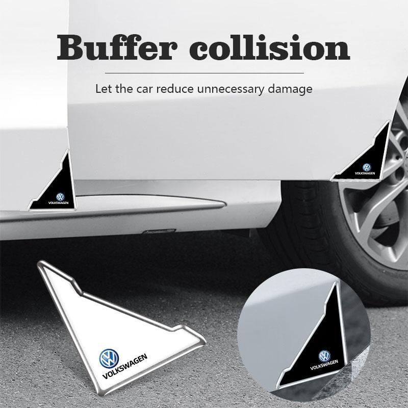PCVHD1 Car Logo Door Corner Collision Anti-scratch Protection For VW GTI Polo Golf MK6 Passat B7 Tiguan ID.3 Arteon Jetta Beetle T-ROC