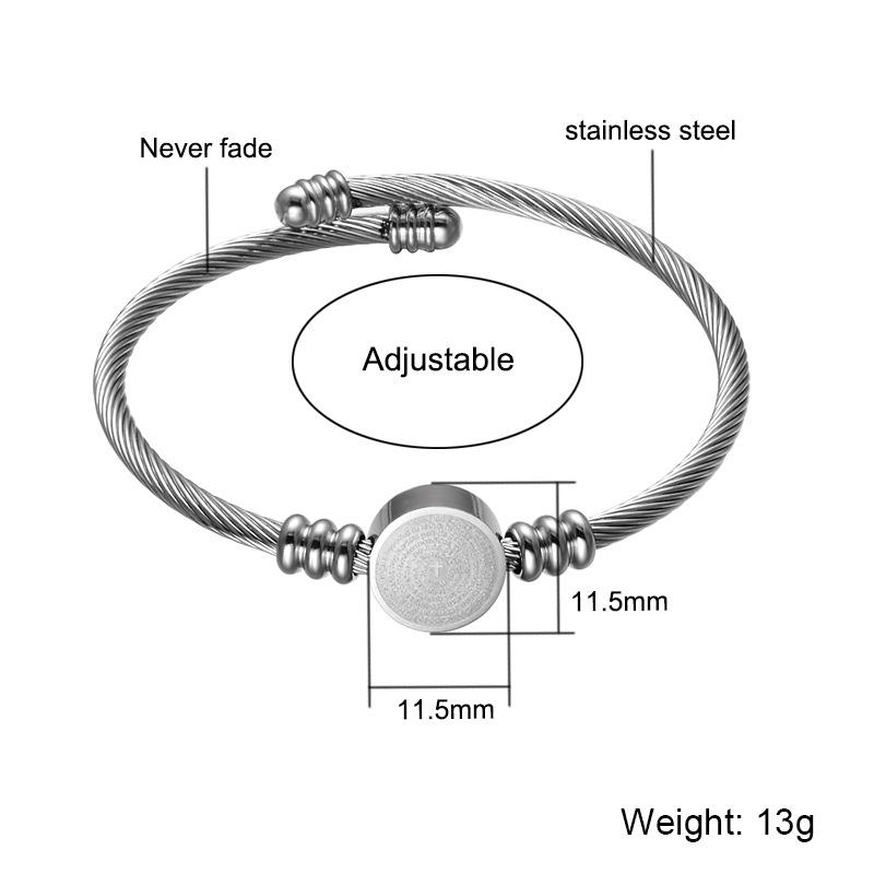 Регулируемый браслет-проволока из нержавеющей стали с 18-каратным золотым покрытием