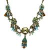 [B1035] - Designer Necklace 'Symphonie Phèdre' Green / Beige