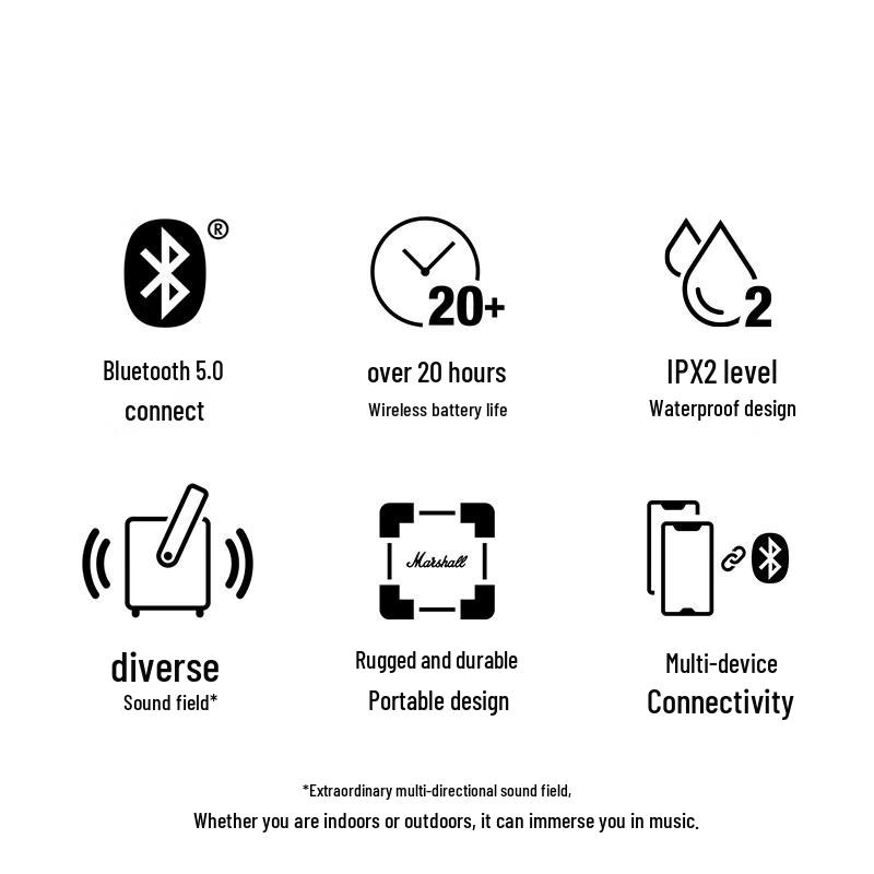 Marshall Kilburn II Portable Bluetooth Speaker